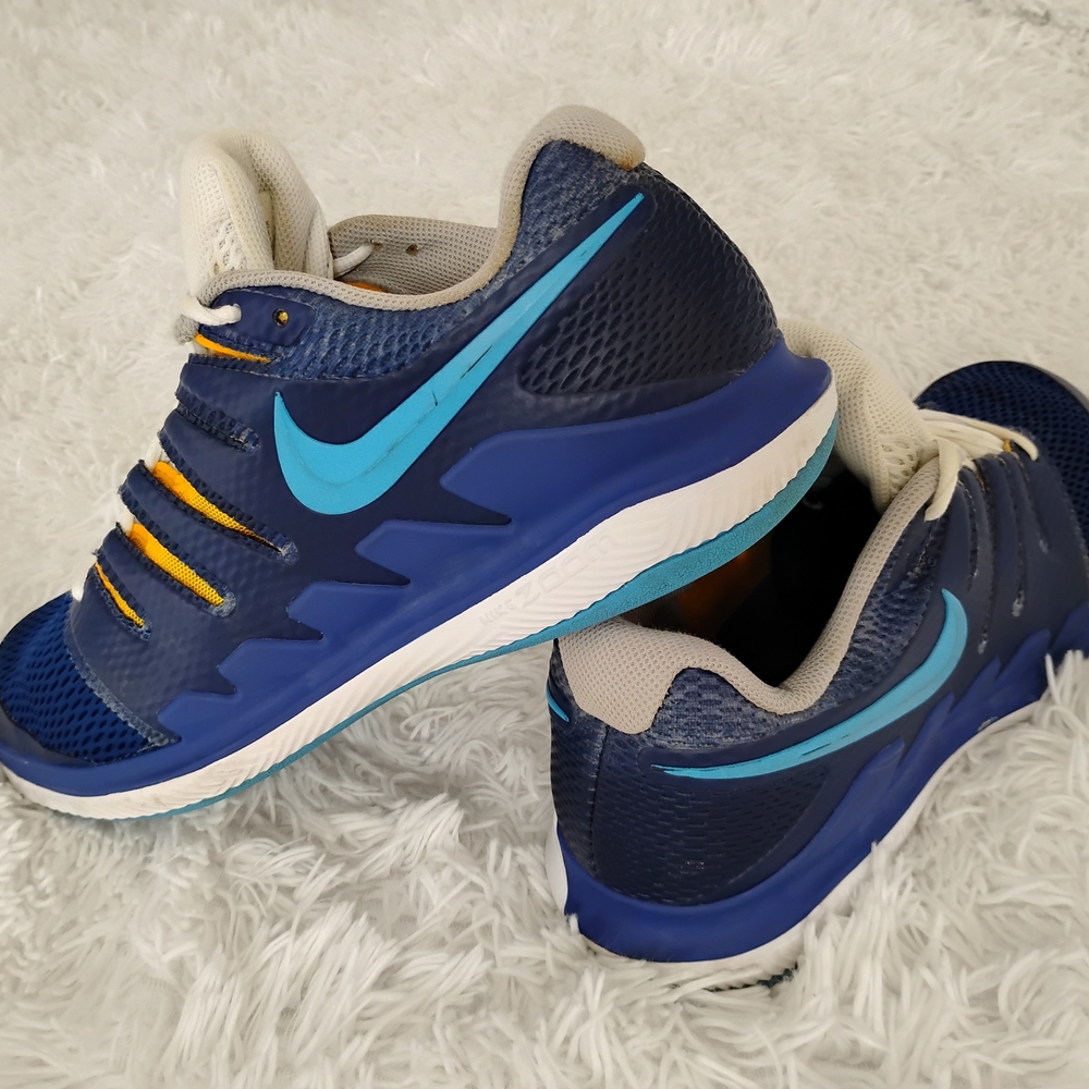 Nike Air Zoom Vapor X CPT Men's Size 12 Tennis Court Shoes Blue White AQ8610-403
